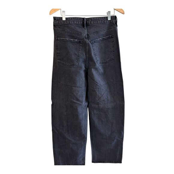 Old Navy Sky Hi Wide Leg Black Jeans 8 Extra High Rise New - Picture 3 of 9